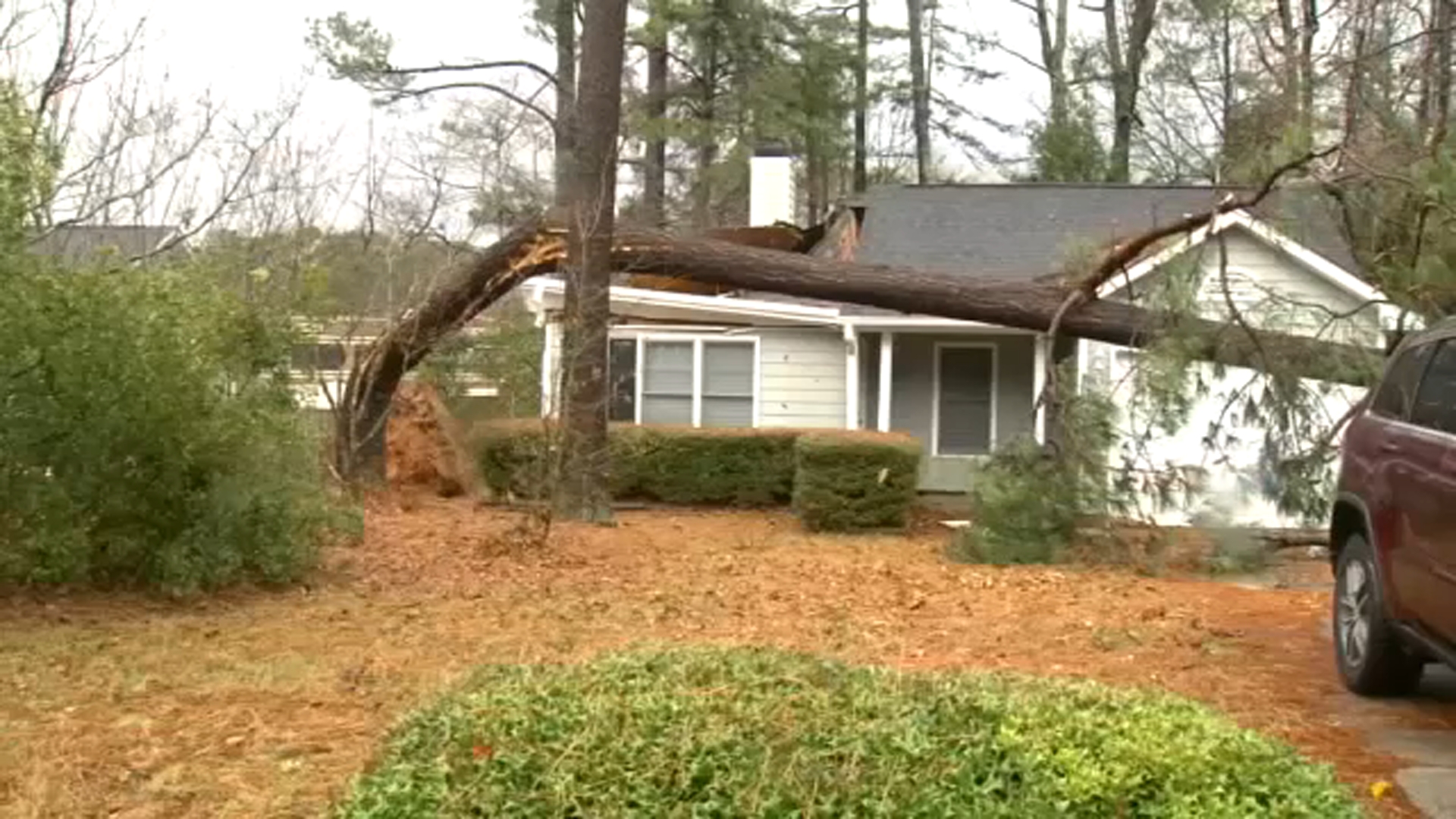 Storm Damage in Garner, NC; Sunday, Dec. 10, 2023